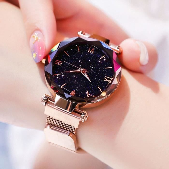Montre femme bracelet aimanté best sale