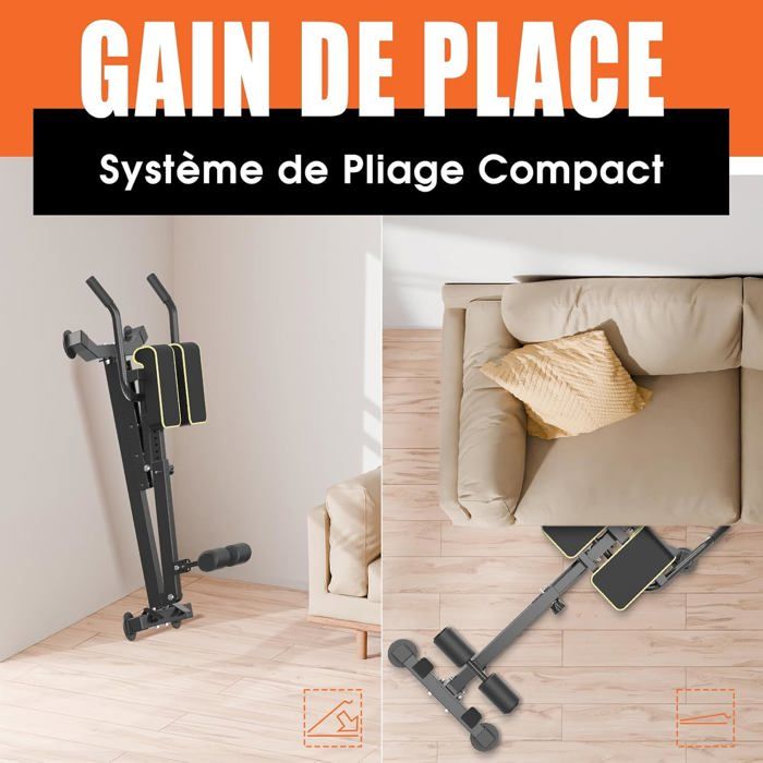 Banc Romain Hyperextension 5-en-1 DH FitLife – Réglable En Hauteur Et Inclinaison, Support Jusqu’à 150 Kg, Pliable, Qualité Allemande