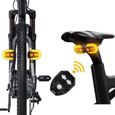 Lot de clignotants de vélo sans fil rechargeables par USB, avec télécommande pour vélo de nuit A164-0