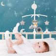 Bébé musical mobile de berceau, jouet rotatoire de support de lit de bébé de 360 ​​°, accrochant - Return 1583-0