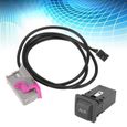 Drfeify câble auxiliaire de voiture pour A3 Prise de câble d'entrée AUX automobile avec voiture CD RNS-E AU 3.5mm entrée 32-0