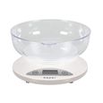 Balance de cuisine numérique Beper BP.802 - Bol transparent et fonction tare - 5 kg-0