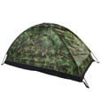 Tente imperméable extérieure d'une personne de protection UV de camouflage pour la randonnée de camping-0