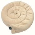 Le coussin servir de tour de lit confortable,de coussin long pour ceux qui dorment sur le côté - 160 cm -peluche beige-0