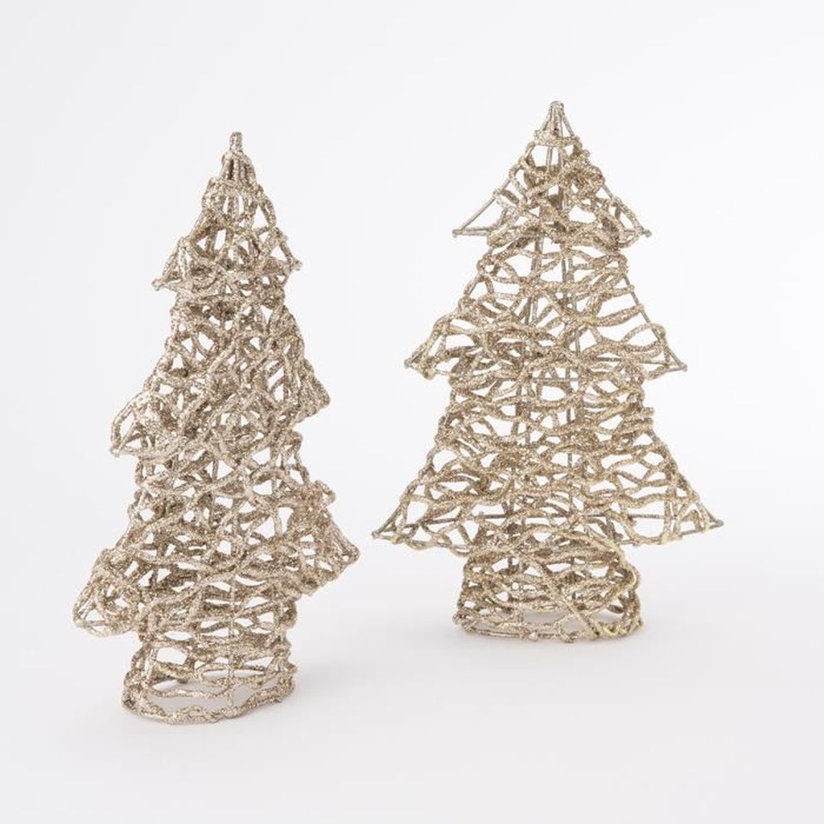 Lot De 2 Sapins Miniature Deco Design Fil Metal Dores 31cm Or Achat Vente Sapin Arbre De Noel Bientot Le Black Friday Cdiscount
