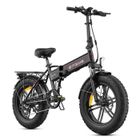 ENGWE EP-2 BOOST - Vélo électrique Pliable 20" - Batterie 48V 13Ah - Autonomie 100km - Avec Amortisseur avant - VTC Fat bike, Noir