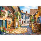 Puzzle 1000 pièces - CASTORLAND - Rue de Village - Paysage et nature - Adulte - Intérieur