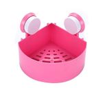FOXNOVO Etagère d'angle Plastique Support de rangement pour Salle de Bain Douche Cuisine(rose)