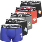 LAPINSCRÉTINS Lapins Cretins Boxer enfant 100% coton, caleçon garçon, original et authentique, (Lot de 5) - multicolore