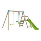 TP TOYS Station ARBOUSIER balançoire - vis-à-vis - toboggan - kit d'ancrage - H.190 cm