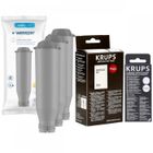 Lot de 3 filtres Wessper pour cafetière Krups, pastilles de nettoyage XS3000 et détartrant ANTICALC KIT F054