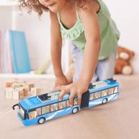 Garosa Jouet de Bus 1:48 CS0133 Modèle de Circulation de Bus Électronique Jouet Éducatif pour Enfants (Bleu)