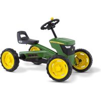 Kart à pédales BERG Buzzy John Deere - Jaune/Orange - Pour Enfant de 2 à 5 ans