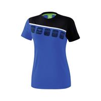 T-Shirt femme Erima 5-C - Bleu - Coupe cintrée - Multisport - Respirant