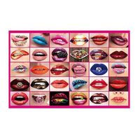 Puzzle 1000 pièces - PIATNIK - Lèvres multicolores - Arts et Divertissement - Difficulté moyenne