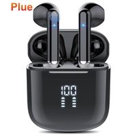 PLUE Écouteurs Sans Fil Bluetooth 5.3, HIFI Stéréo avec ENC Mic, 30H d'Autonomie, Contrôle Tactile, LED Oreillette Bluetooth IPX7