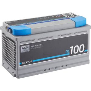 BATTERIE VÉHICULE ECTIVE 12V 100Ah AGM batterie decharge lente Deep 