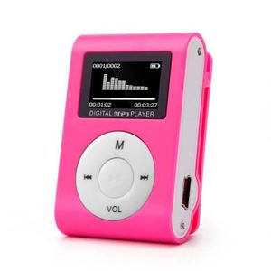 LECTEUR MP3 Rose-Baladeur de mode, Mini lecteur MP3, USB, avec