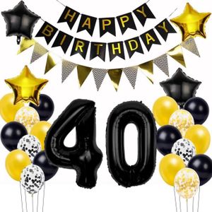 40 anniversaire,40 ans deco anniversaire,40 ans femme bannière décoration,40  rosa or joyeux anniversaire bannièr,deco 40 ans[398] - Cdiscount Maison