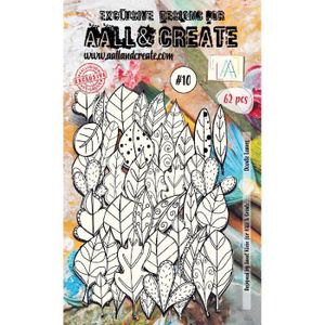 EMBELLISSEMENT Set d'Ephemera 'Doodle leaves - white' de Aall & c