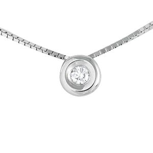 Chaîne En Or Blanc 9 Carats Avec Motif Diamant Gravé - Neuf Avec étiquettes, Style Corde Intemporel