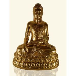 Lot de 5 Petites Bougies et Pierres de d/éco INtrenDU Large /Ø 27cm Statue Figure Bouddha Photophore
