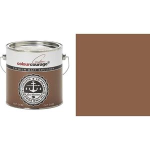 PEINTURE - VERNIS Colourcourage Premium Peinture murale L719778619 de 2,5 l. de couleur brun-chocolat Cup Cake Inodore Anti-gouttes et anti-écla[1876]