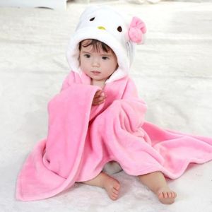 Serviette de bain pour bébé nouveau-né avec capuche, lieux de dessin animé,  sourire, couverture, peignoir, trucs pour bébé - AliExpress