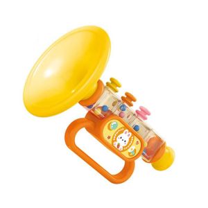 TROMPETTE ST5670 jouet de musique de trompette Jouet de trompette pour enfants Jouet trompette pour enfants, jeux casse-tete Jaune