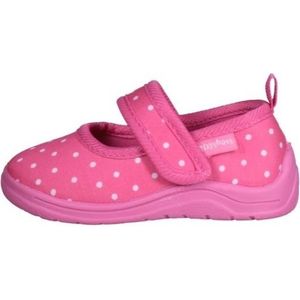 CHAUSSON - PANTOUFLE Chaussons bébé Playshoes Points - Rose - Fermeture Velcro - Semelle souple et antidérapante