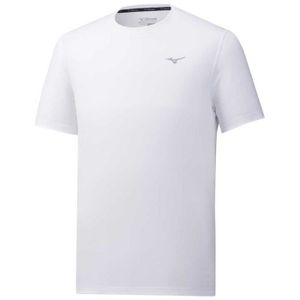 T-SHIRT MAILLOT DE SPORT T-shirt de running Mizuno Impulse Core pour homme - Blanc - Tissu doux et confortable - Coupe active et tendance