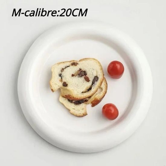 Lot De 2 Assiettes à Tarte/dîner En émail 24 Cm – Parfait Pour