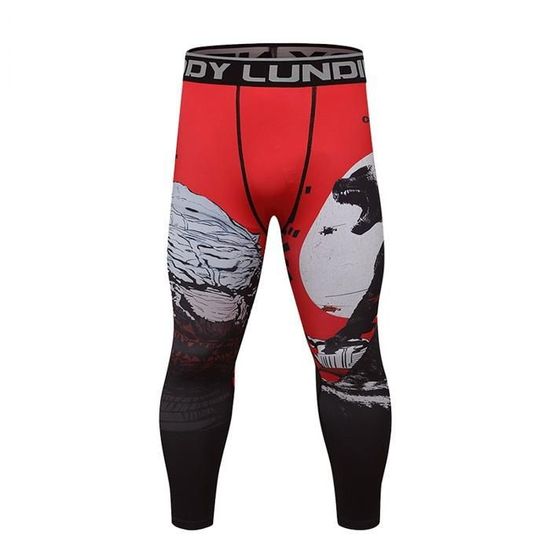 Pantalon De Sport Slim Homme - Legging Fitness Course à Poche, Coupe Athlétique | 90% Polyester 10% Spandex