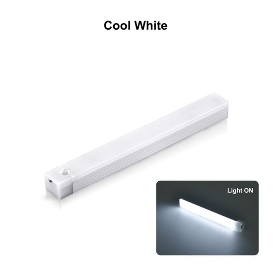 Lampe Detecteur De Mouvement Interieur, Lot De 2 Lampe 10 LED Sans Fil Lampe Rechargeable Usb Detecteurs De Mouvement Avec Magnetisme Pour Armoires Escaliers Couloirs Garages 90990314