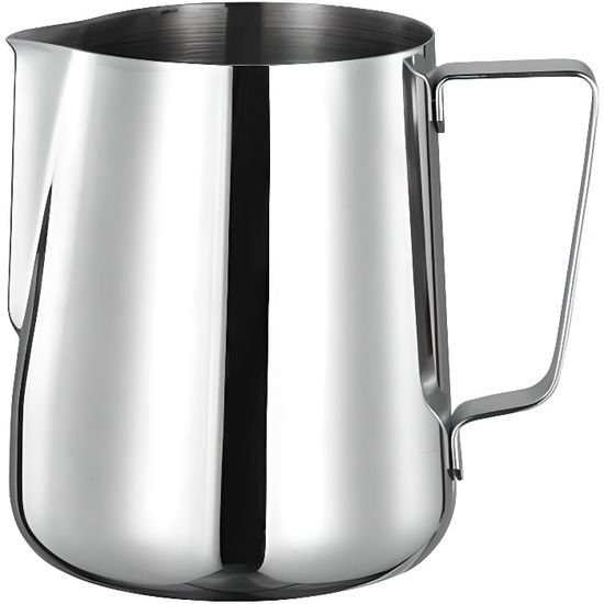 Pichet à Lait Inox Avec Couvercle - Pour Café, Mousseur à Lait - 250ml à 2000ml - Acier Inoxydable