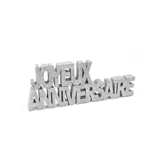 Lot De 12 Deco Table Joyeux Anniversaire Argent Taille Unique Decoration Et Accessoires De Fete Animation Festive Achat Vente Accessoire Deguisement Cdiscount