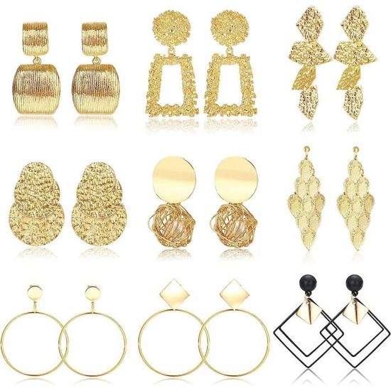 Boucles D'oreilles Clip Art Déco Feuille CZ Jade Vert - Donut, Neuf Sans Emballage