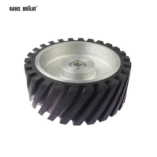 LASANA Roue De Contact Caoutchouc 250x50mm Pour Ponceuse à Bande - Prête à Monter