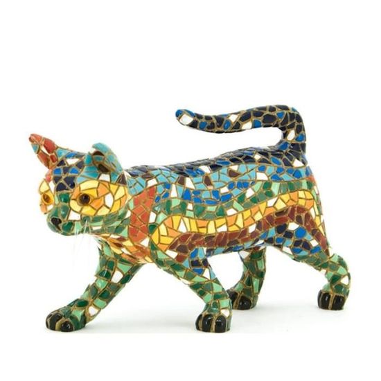 Sculpture En RéSine Statue De Chat Chanceux DéCoration Mode Moderne