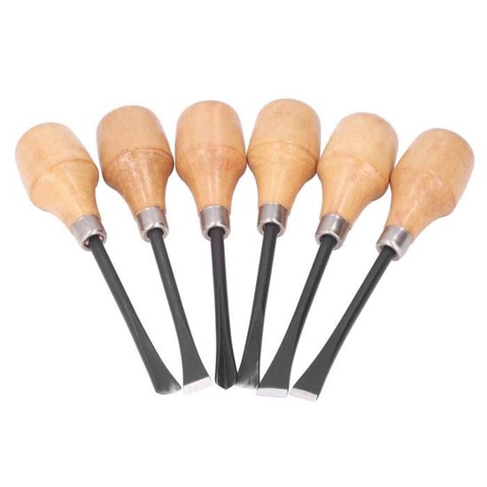 SPEEDWOX Lot De 4 Burins à Bois Professionnels Pour Le Travail Du Bois Ensemble Doutils A Bois Pour Le Travail Du Bois 14 6 Mm 12 13 Mm 34 19 Mm 1 25 Mm