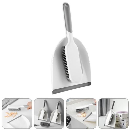Mini Balai éponge Pliable - Essorage à Une Main - Avec Têtes De Rechange - Pour Salle De Bain, Cuisine