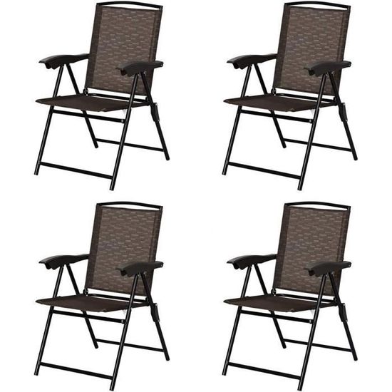 Chaise Pliante Rembourrée - Cadre Métal Robuste, Capacité 100 Kg, Pliable Et Portable, Pour Intérieur/extérieur