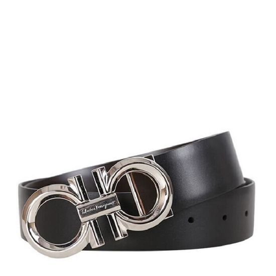 Salvatore Ferragamo ceinture Ferragamo homme en cuir de vachette noir 679939 694 Couleurs