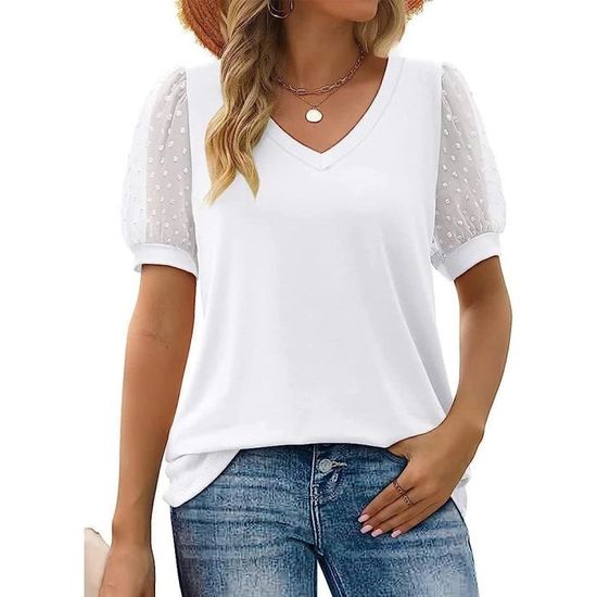 Chemisier Femme Bleu Dentelle Alfani - Taille Petite Large, Col V - Neuf Avec étiquettes
