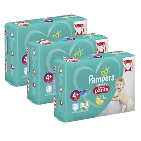 350 Couches Pampers Baby Dry Pants taille 4+