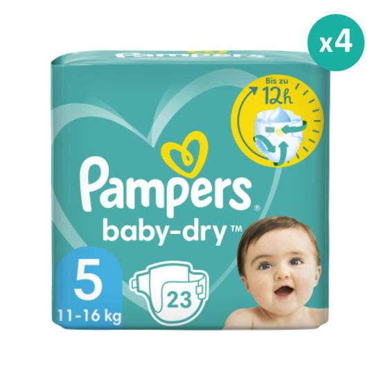 PAMPERS Baby Dry Taille 5 - Lot De 207 Couches - Éco Pack - Pour Nuit Et Jour