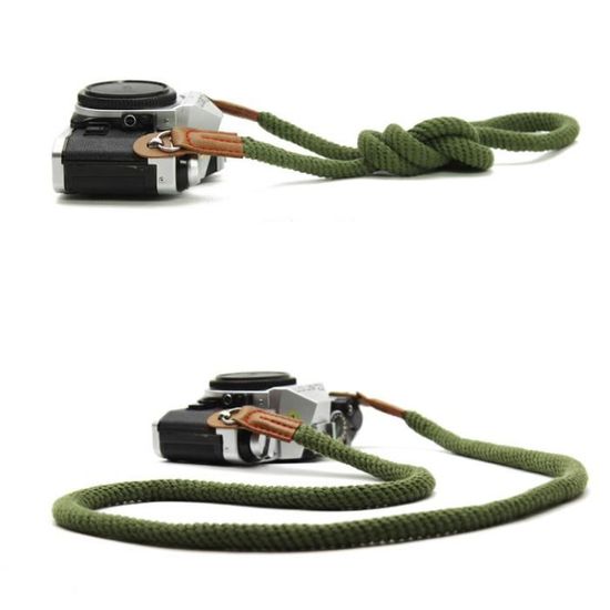 Sangle D'appareil Photo Réglable - Nylon, Avec Coussinet épaule Et Poche - Compatible DSLR/SLR