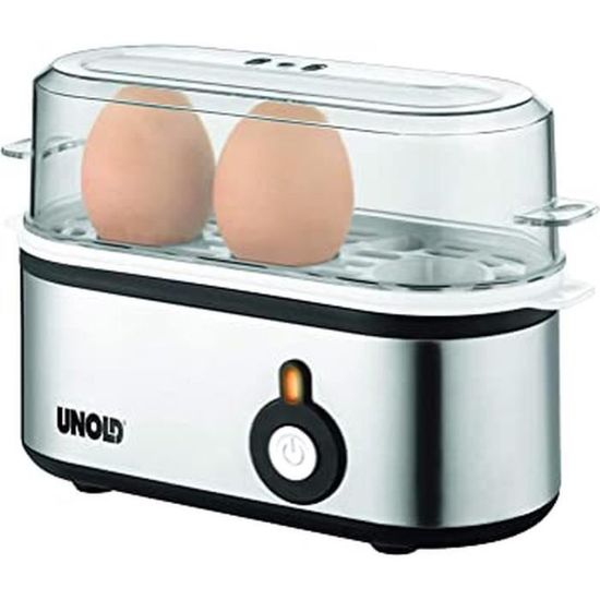 Unold Eierkocher Mini 38610 - Für Bis Zu 3 Eier - Edelstahl