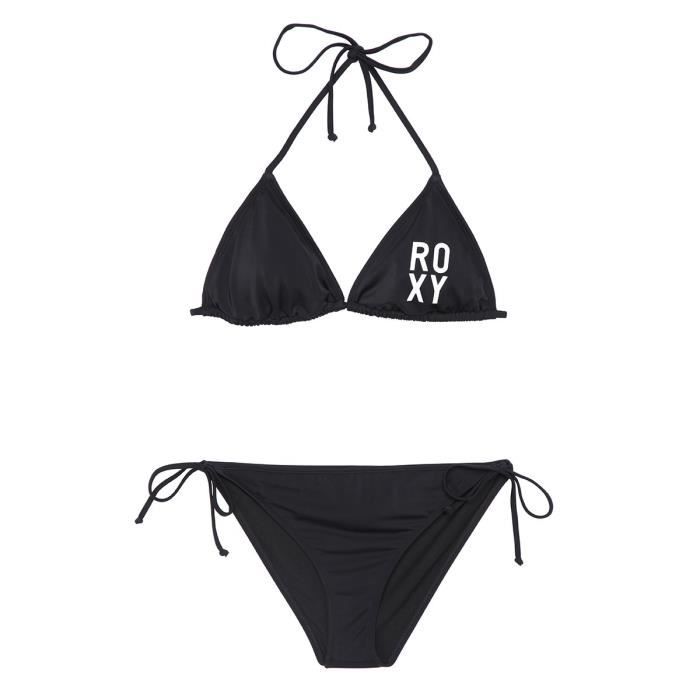 ROXY Maillot de bain Tiki Tri Scooter 2 pièces - Femme - Noir