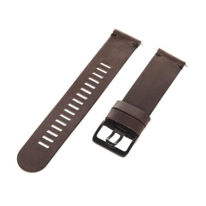 POLAR Bracelet Grit X pour montre 22 mm M/L - Cuir brun